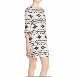 BB Dakota Cari Geo Print Aztec Tribal Print Dress